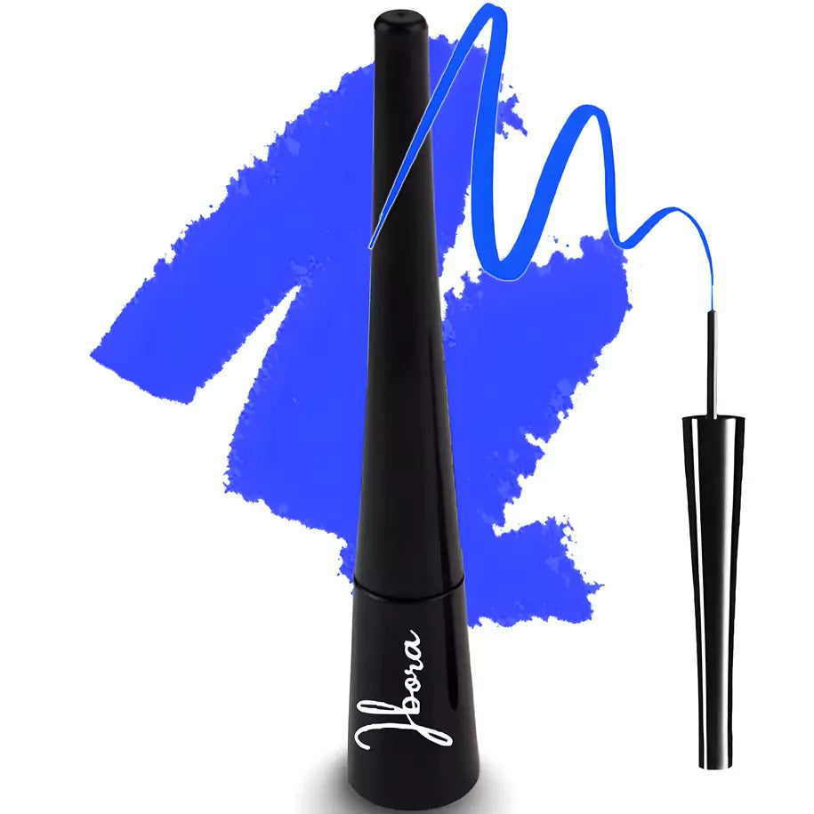 Ibora Liquid Waterproof Eyeliner Quick Drying Smudge Resistant Long Lasting 16 Hour Wear Precise Ultra Fine Blue
