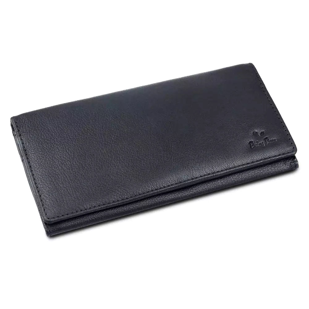 Women Handbag Stylish Women Convertible Clutch Purse Wallet RFID Blocking Trifold Card Holder Ladies Clutch With ID Window (BLACK)