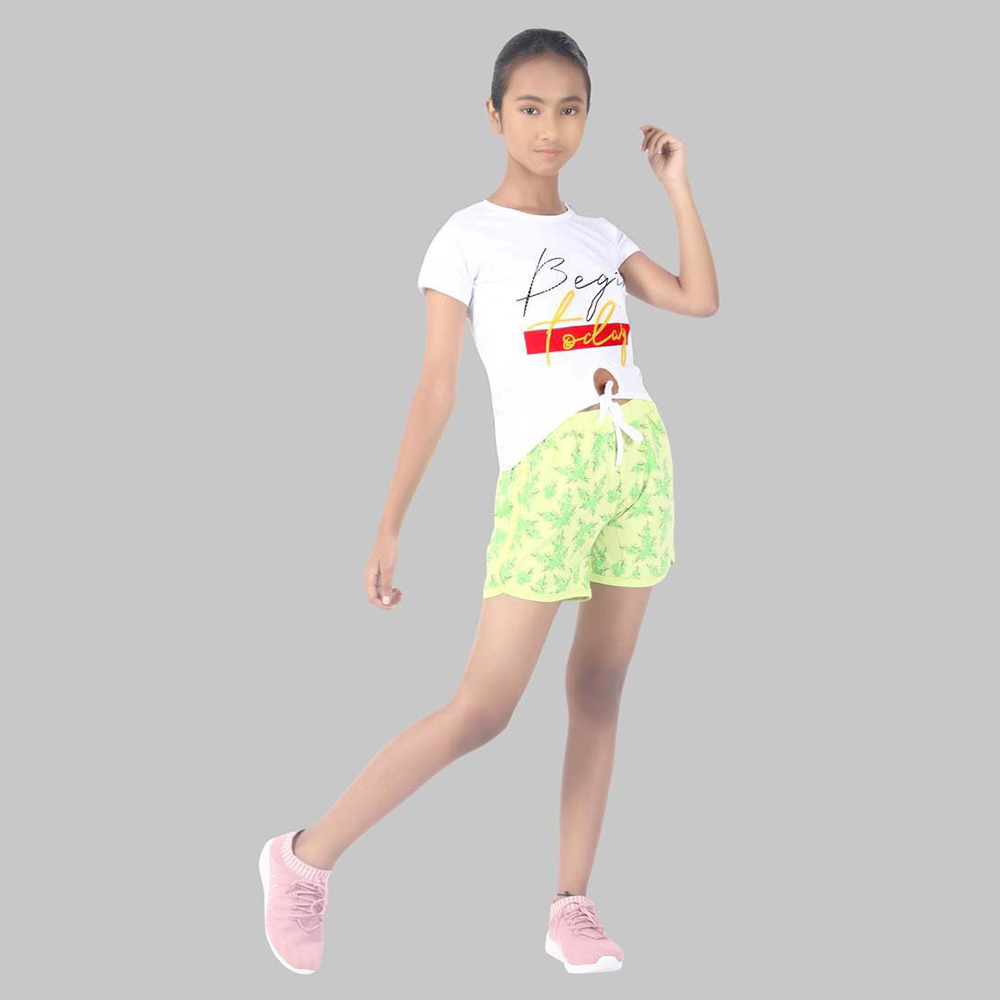 Toddlers,And Girls'Short-Sleeve Crew Neck Soft Graphic Print Tunic Tee Shirts Fashion Tops_White