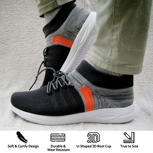 Mens Slip on Walking Shoes Non Slip Breathable Lightweight Seakers Athletic Tennis Running Shoes for Gym Travel Jogging