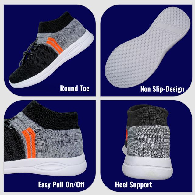 Mens Slip on Walking Shoes Non Slip Breathable Lightweight Seakers Athletic Tennis Running Shoes for Gym Travel Jogging