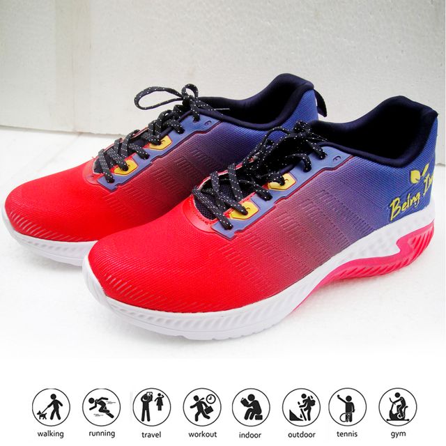 Mens Athletic Running Tennis Shoes Lightweight Sport Gym Jogging Walking Sneakers For Men-Red