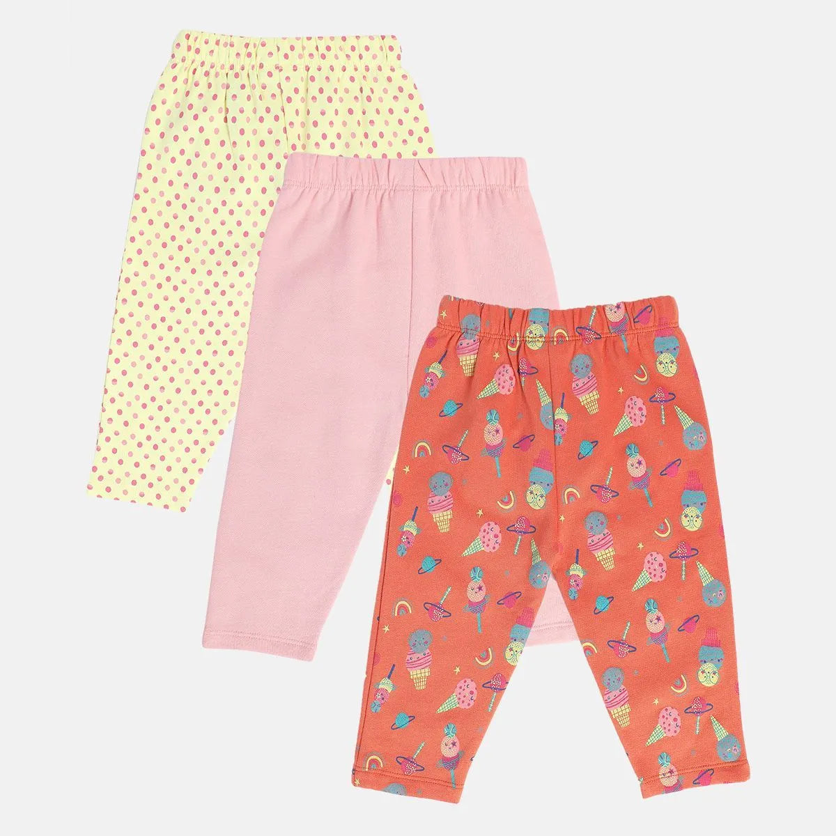 MINI KLUB Girls Multi Color Legging (PACK OF 3)