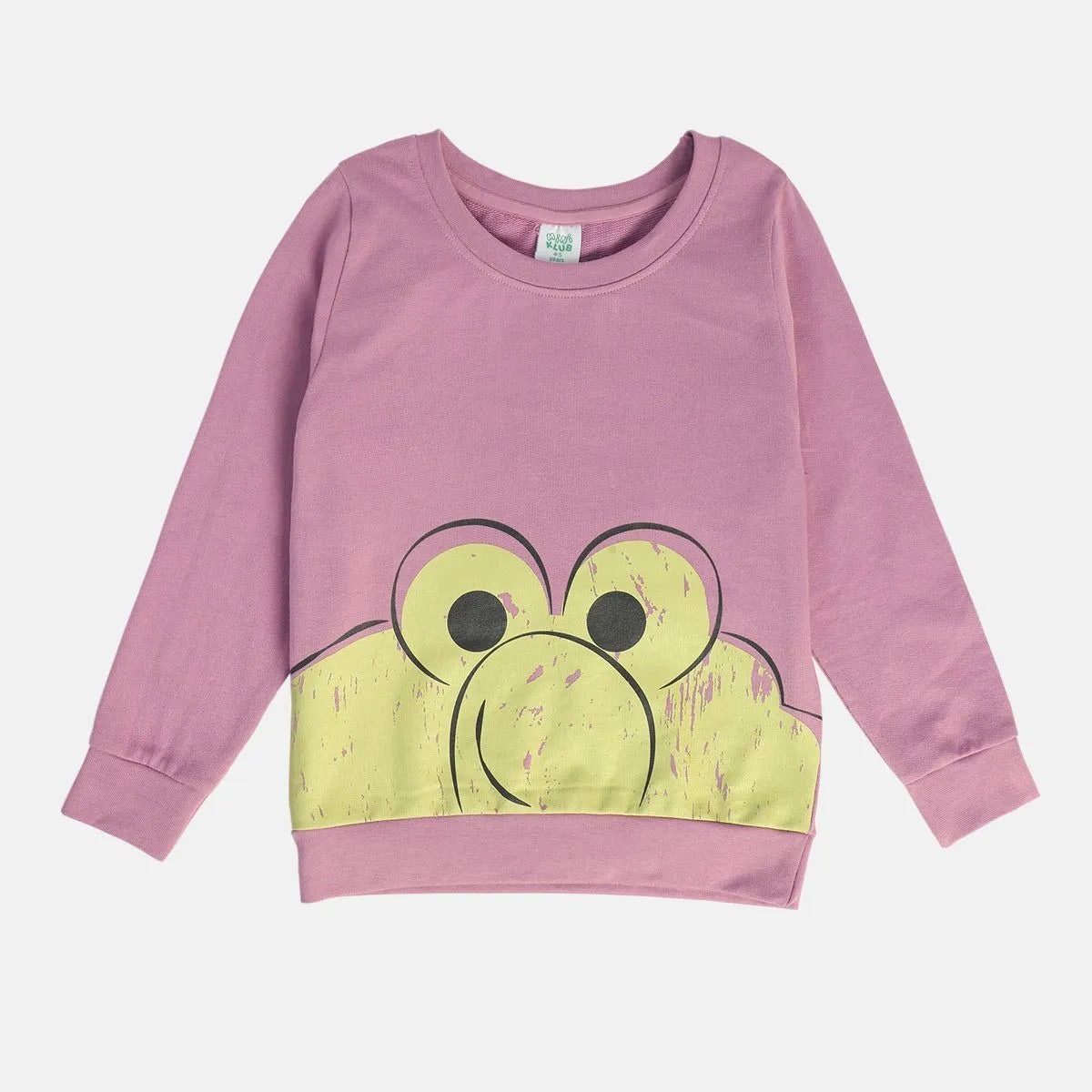 MINI KLUB Girls Graphic Printed Purple Sweat shirt