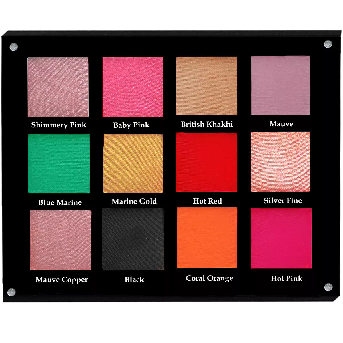 IBORA Eyeshadow Palette 12 Highly Pigmented Blendable Shades Matte Shimmer & Metallic Vegan Cruelty Free Made Without Oil Fragrance Parabens Alcohol & Microplastic Particles