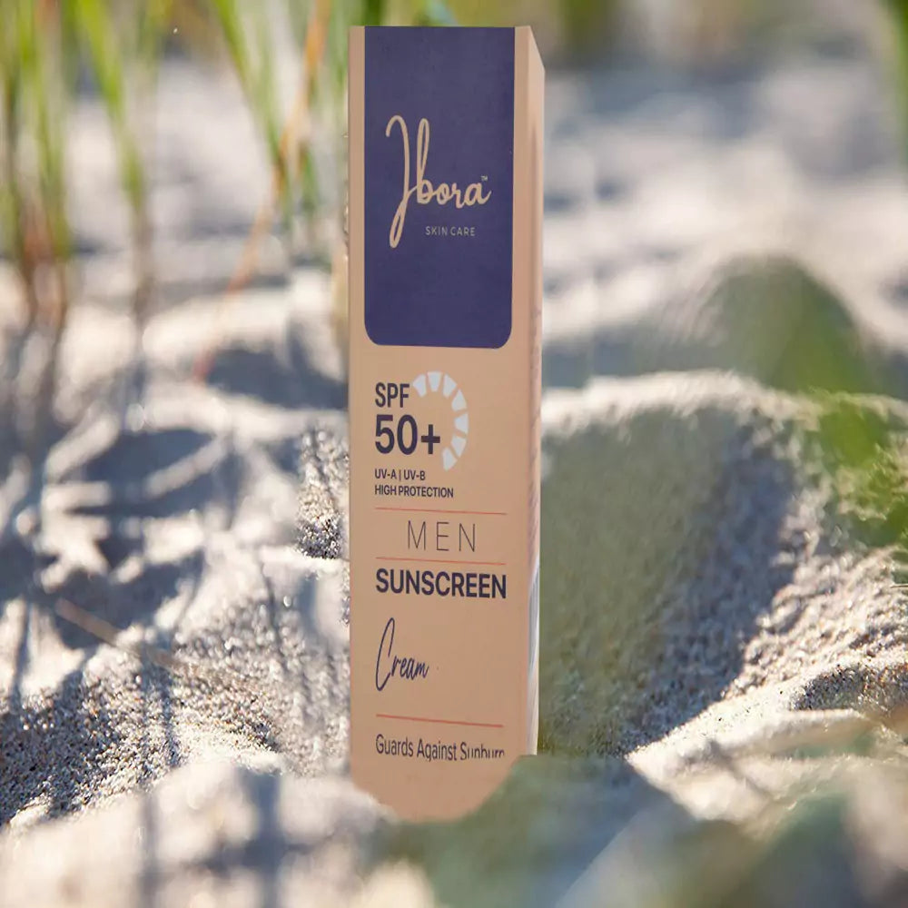 IBORA SPF 50 Men's Lotion and Sunscreen UV-A & UV-B Protection-No Greasiness Formulated for Face Body & Scalps with Anti-Aging Properties - Water Resistant for 80 Minutes 1.69 fl.oz