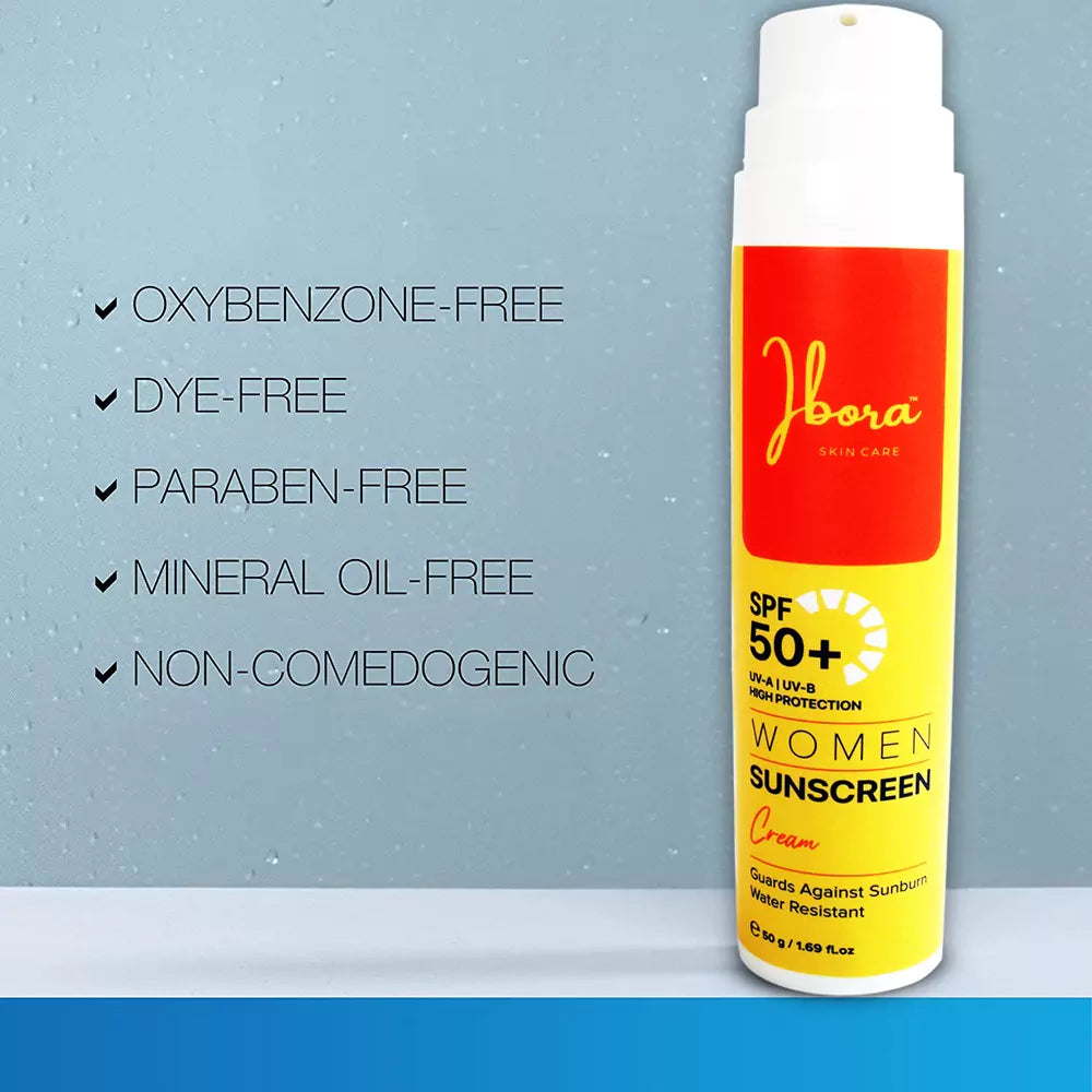 IBORA Women Face Sunscreen SPF 50+ Oil-Free Facial Sunscreen Lotion with Broad Spectrum UV-A/UV-B Sun Protection Sweat-Resistant & Water-Resistant 1.69 fl.oz