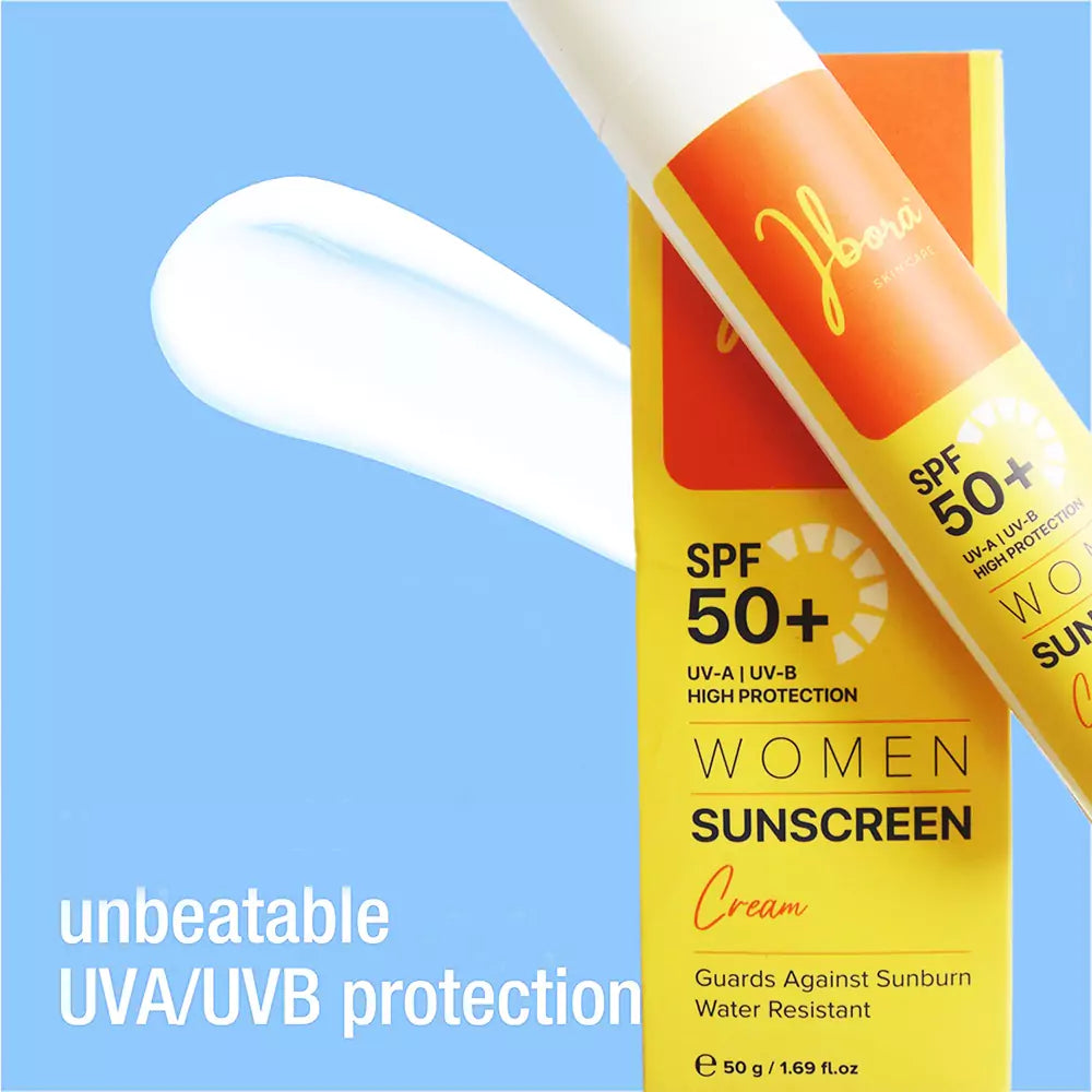 IBORA Women Face Sunscreen SPF 50+ Oil-Free Facial Sunscreen Lotion with Broad Spectrum UV-A/UV-B Sun Protection Sweat-Resistant & Water-Resistant 1.69 fl.oz