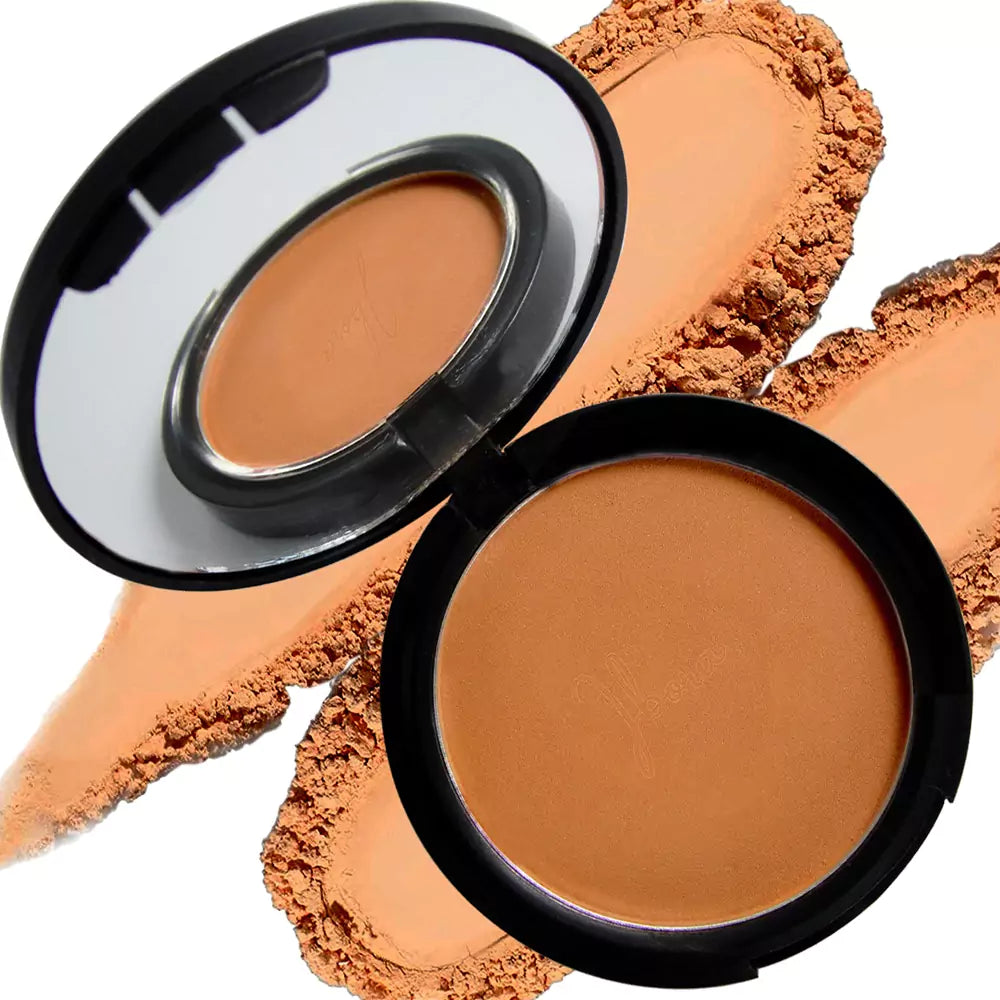 IBORA Compact Powder Control Shine & Smooth Complexion Pressed Setting Powder Foundation Makeup, Portable Face Powder Compact Long-Lasting Matte Finish 02 Natural Nude-12Gm