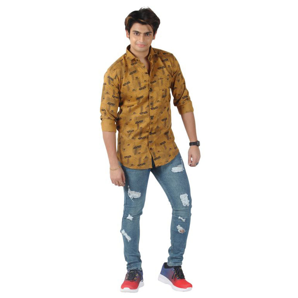 Men's Casual Summer Dress Shirts (Khaki)