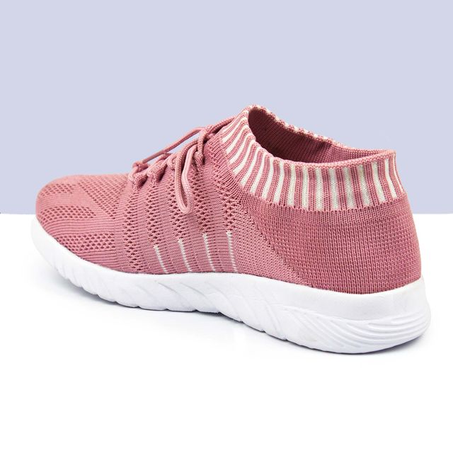 Women's Walking Shoes Lightweight Breathable Flying Woven Mesh Upper Casual Jogging Shoes Ladies Tennis Shoes Workout Footwear Non-Slip Gym Sneakers for Women_Pink