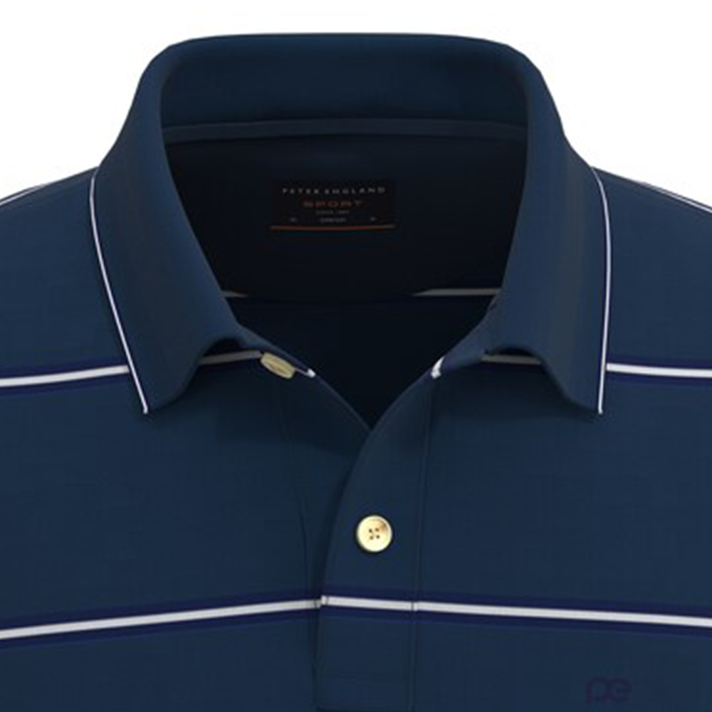 PETER ENGLAND PRINTED T-SHIRT(Medium Blue)