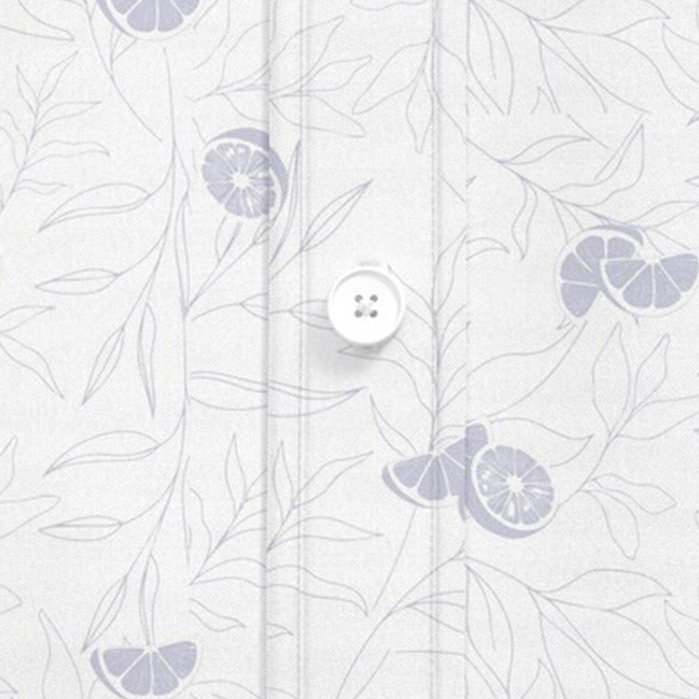 PETER ENGLAND PRINTED FULLSHIRT(White)