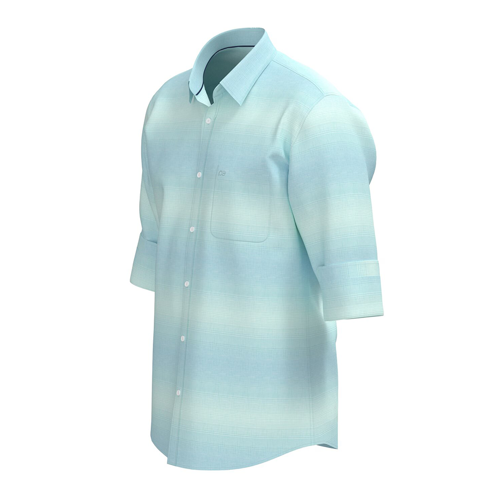 PETER ENGLAND FULLSHIRT(Aqua)