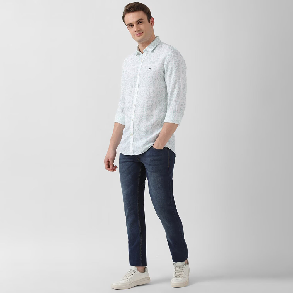 PETER ENGLAND FULLSHIRT(Light Green)