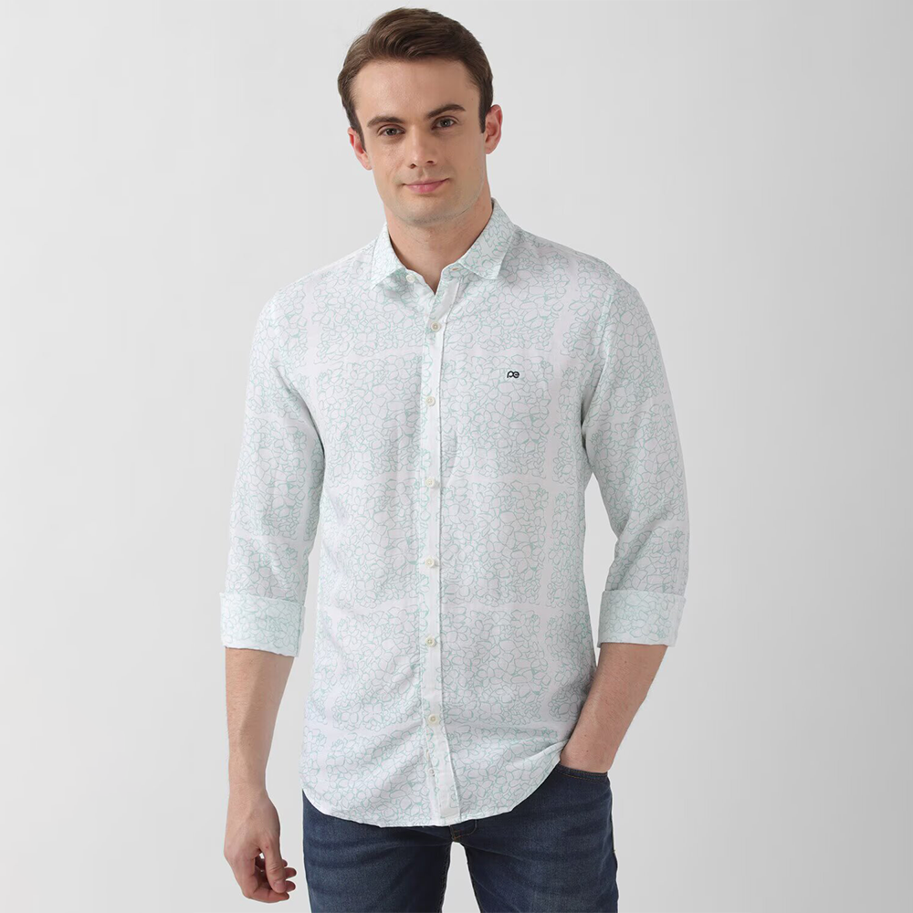 PETER ENGLAND FULLSHIRT(Light Green)