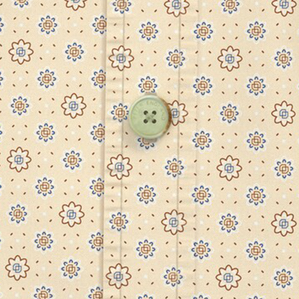 PETER ENGLAND PRINT FULLSHIRT(Nude)