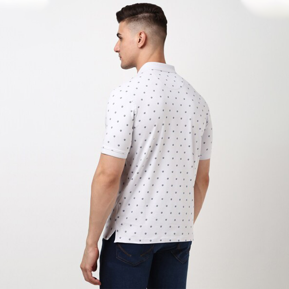 PETER ENGLAND PREINTED T-SHIRT( Medium Blue)