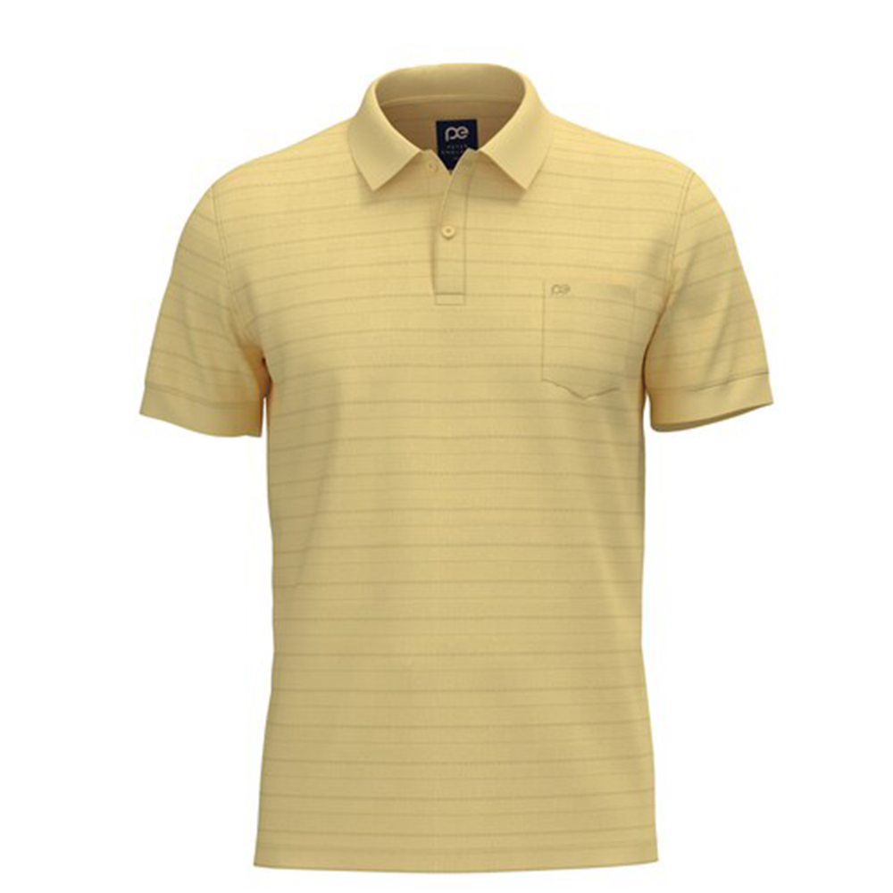 PETER ENGLAND PREINTED T-SHIRT( Light Yellow)