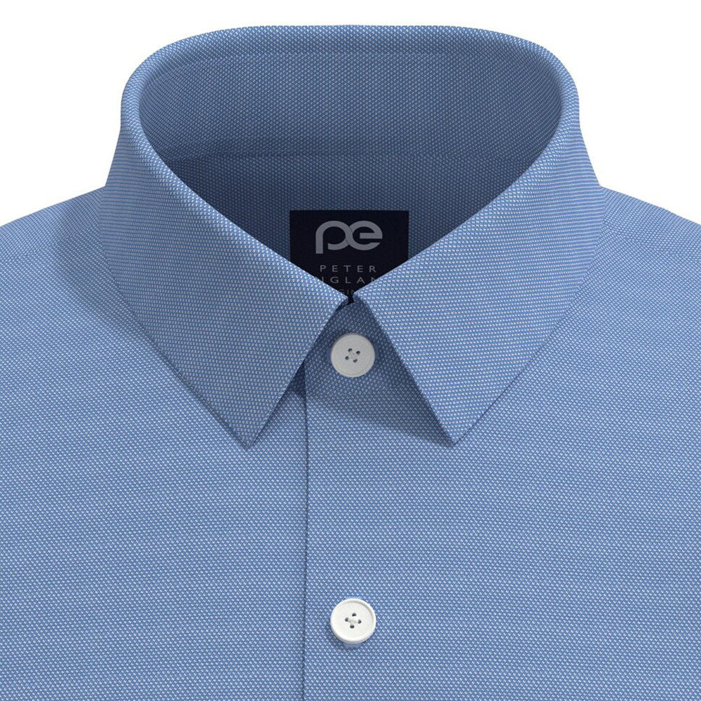 PETER ENGLAND PREINTED SHIRT( Light Blue)