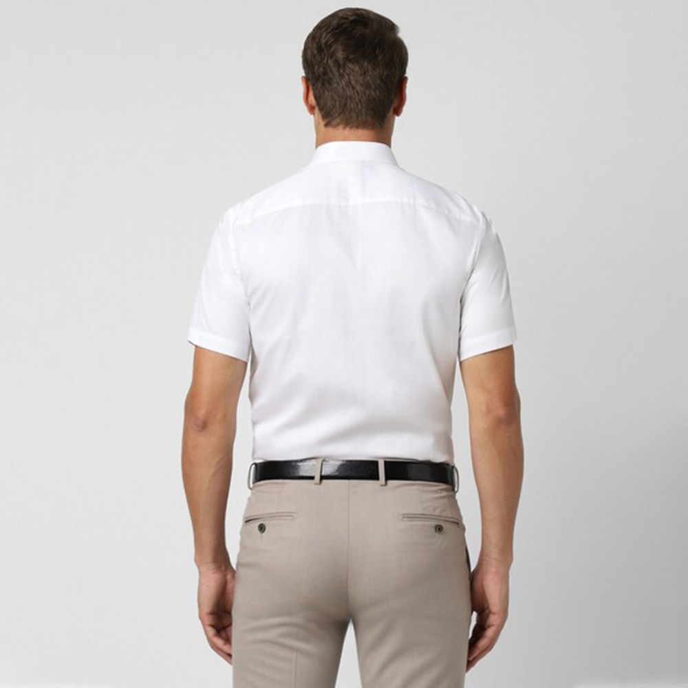 PETER ENGLAND PREINTED SHIRT( White)