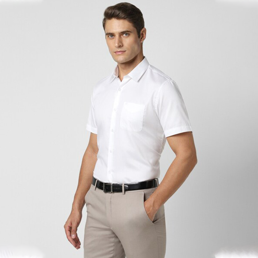PETER ENGLAND PREINTED SHIRT( White)