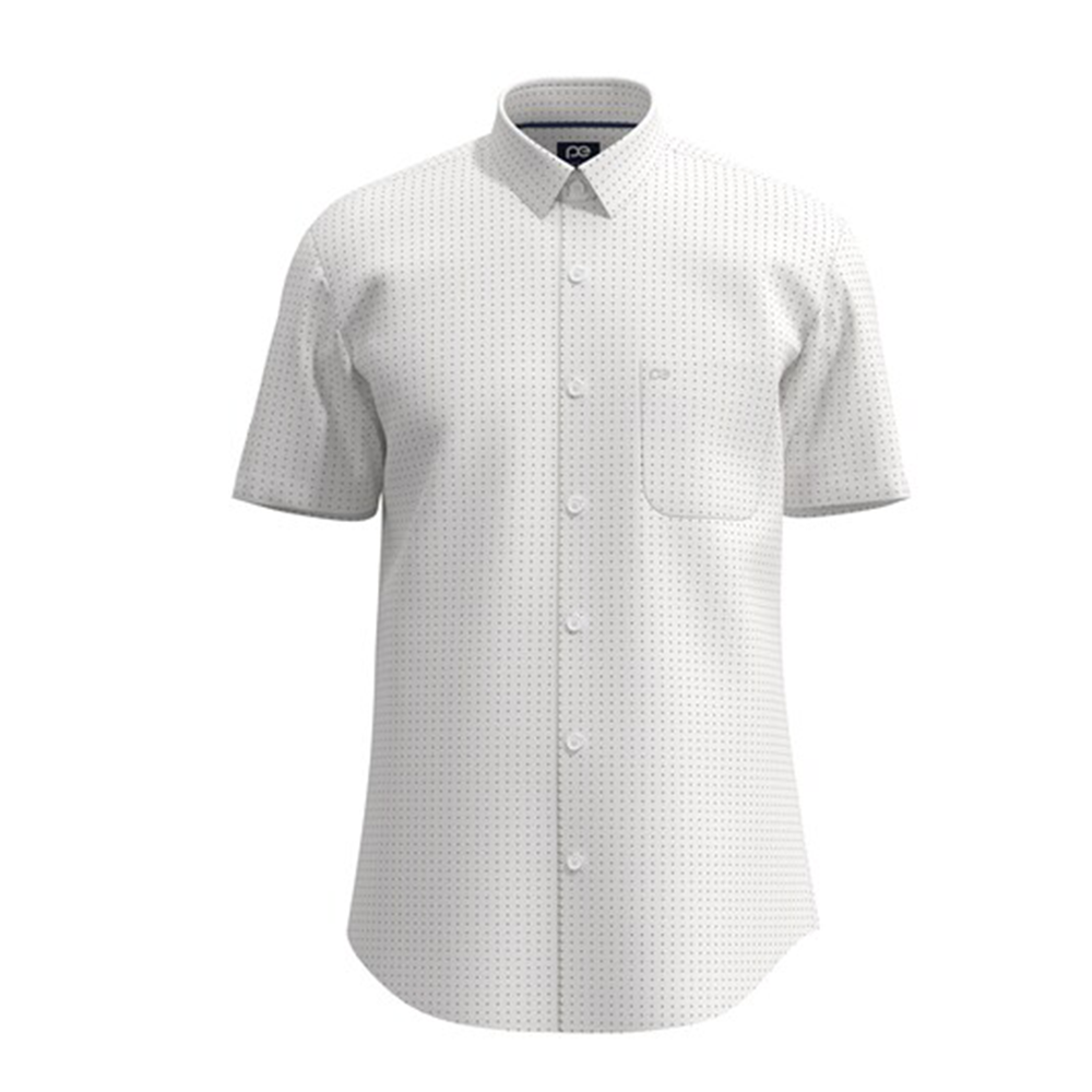 PETER ENGLAND PREINTED SHIRT( White)