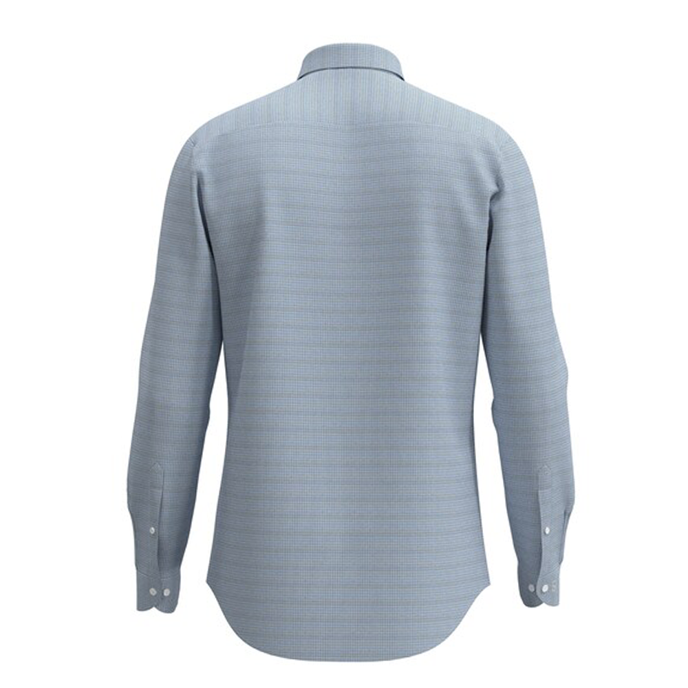 PETER ENGLAND PREINTED SHIRT( Medium Blue)