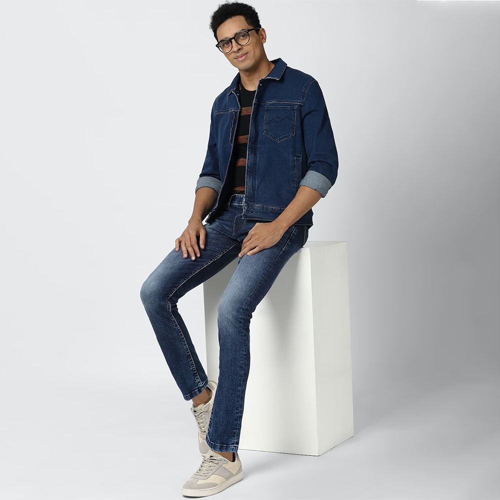 PETER ENGLAND Denim Pants( Navy)