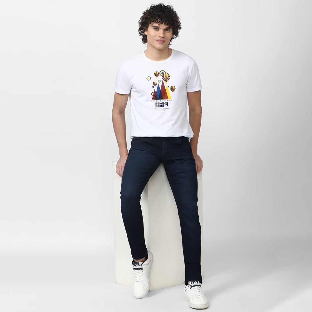 PETER ENGLAND Denim Pants( Navy)