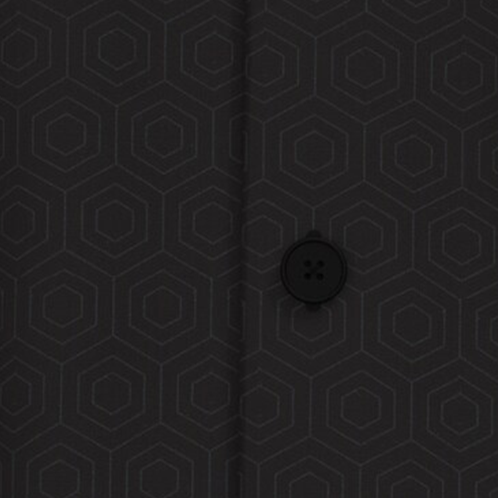PETER ENGLAND PRINTED FULLSHIRT( Black)