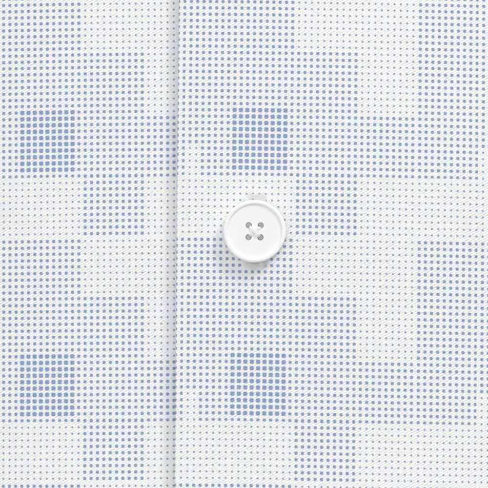 PETER ENGLAND PRINTED FULLSHIRT( Light Blue)