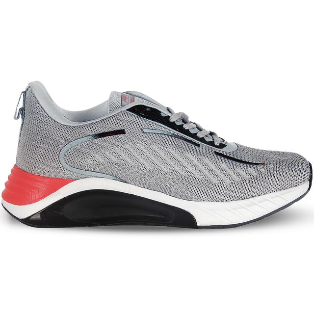 Breathable Lightweight Fashion Sneakers Slip Resistant Athletic Sports Walking Gym Work Shoes Grey & Black