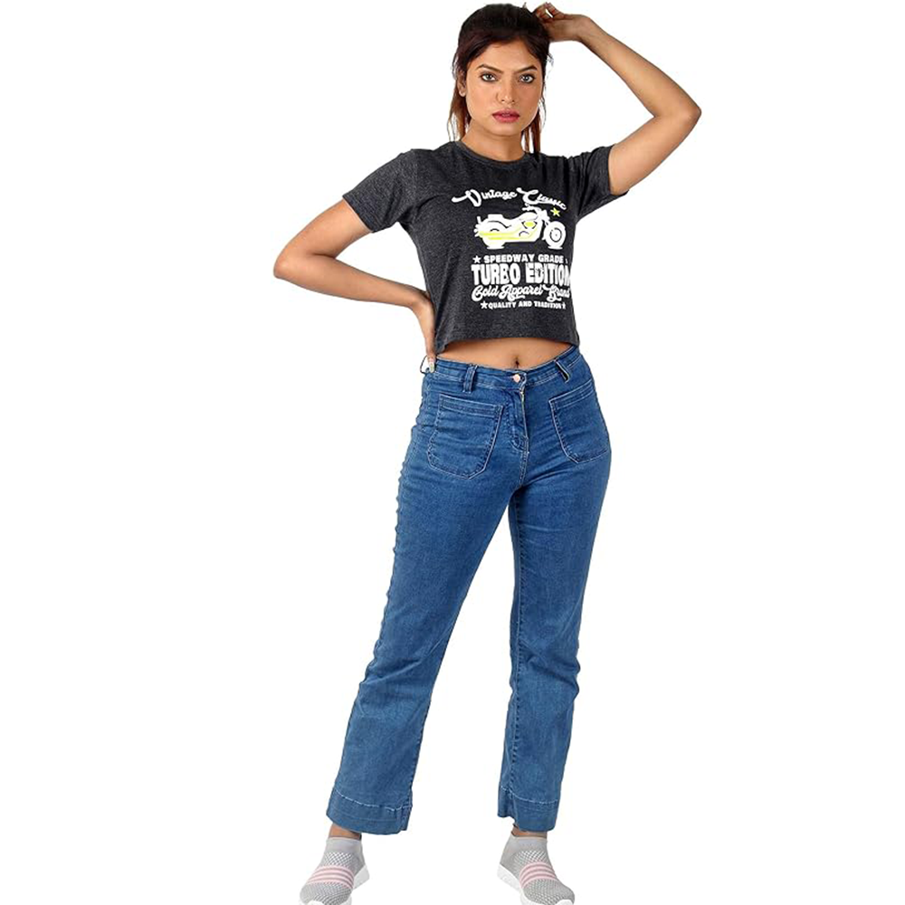 Women's Cotton Workout Crop Tops Short Sleeve Yoga Shirts Casual Athletic Running T-Shirts_Grey