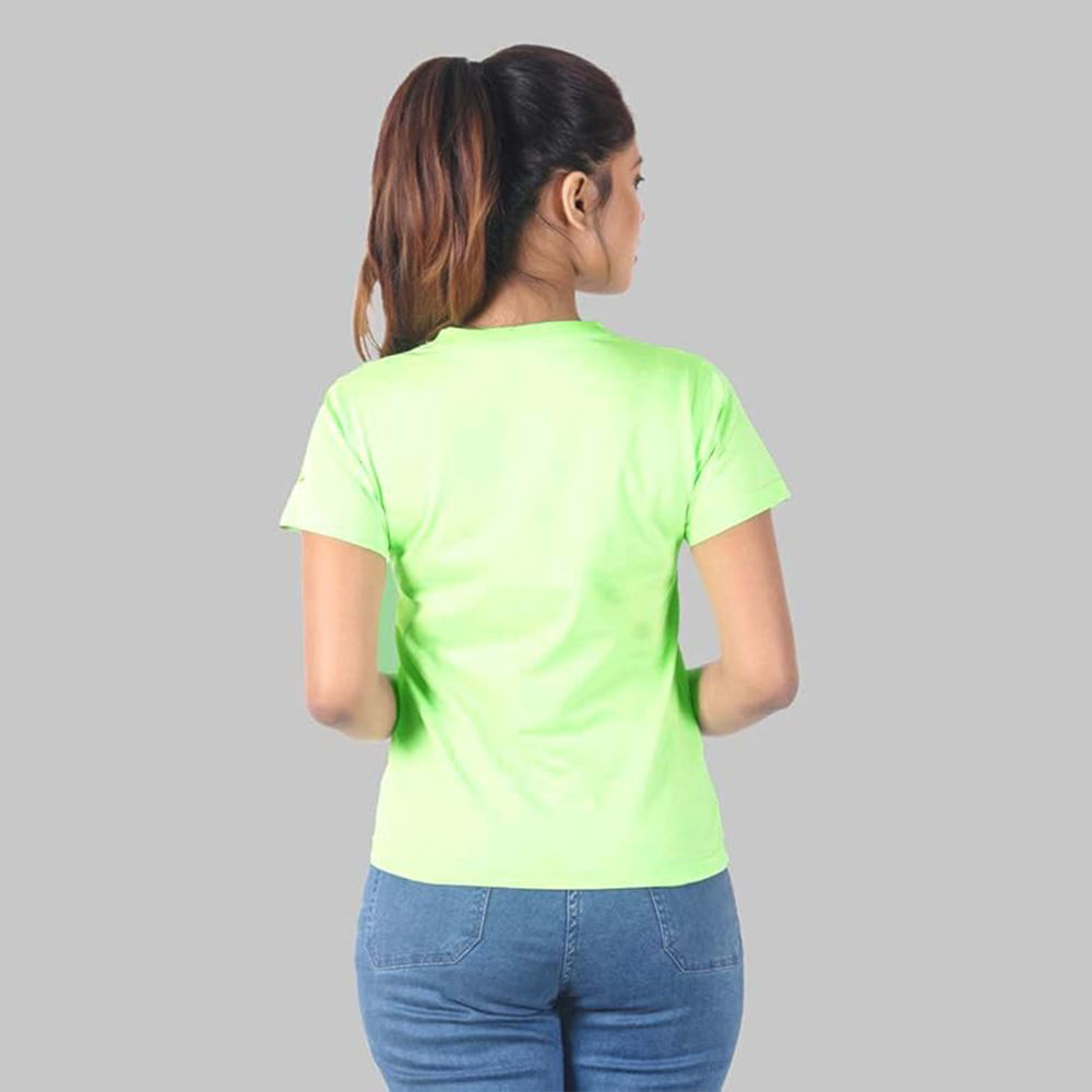 Women's Short Sleeve Casual Tee T-shirt Summer Casual Crewneck Half Sleeve Tees Cute Print Tunic Tops_Light Green