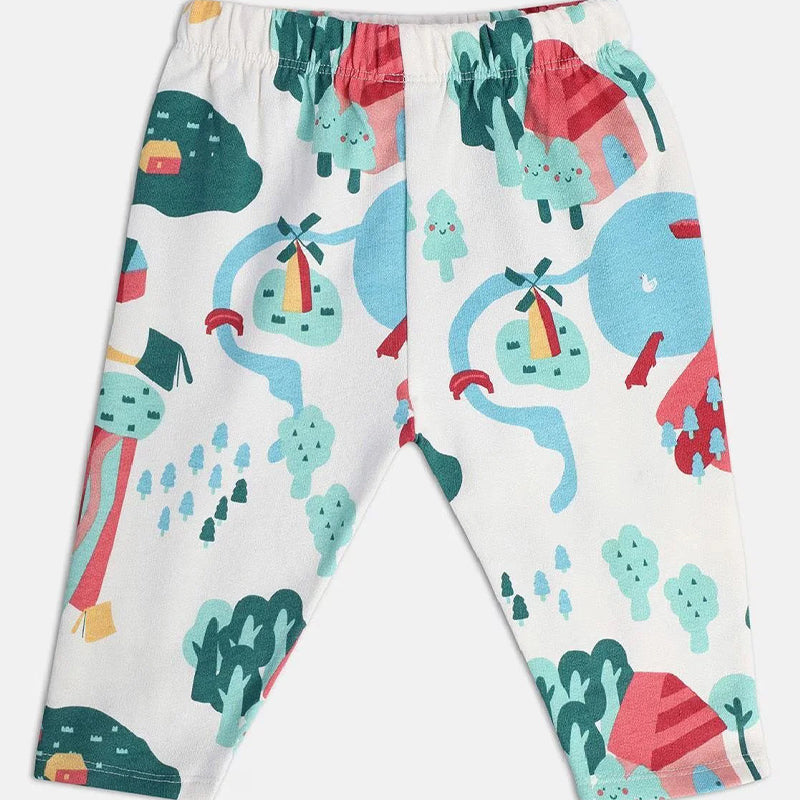 MINI KLUB Multi Color Girls Legging (PACK OF 3)