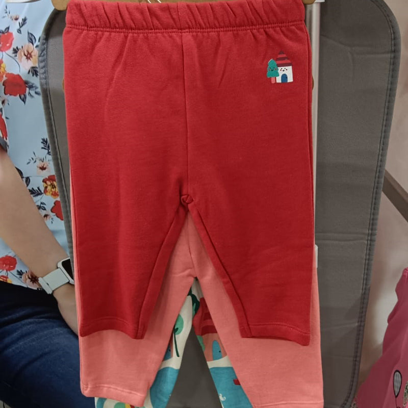 MINI KLUB Multi Color Girls Legging (PACK OF 3)