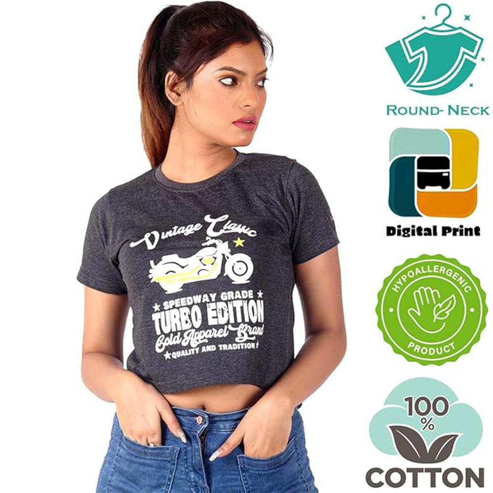 Women's Cotton Workout Crop Tops Short Sleeve Yoga Shirts Casual Athletic Running T-Shirts_Grey