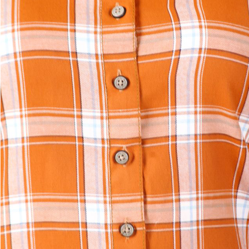 Women's Regular Fit Long Sleeve Casual Shirt Pure Cotton Check Shirt For Girl