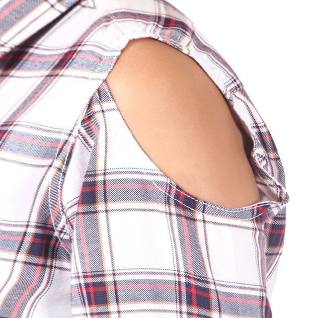 Women's Regular Fit Long Sleeve Casual Shirt Pure Cotton Check Shirt For Girl