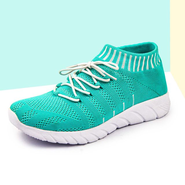 Women's Lightweight Athleisure Knitted Active Wear Slip-On Sneaker Shoes for Sports, Athletics and Walking_Sea Green