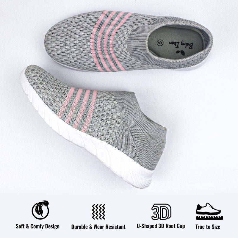 Casual Shoes for Running, Gym and WalkingSports Running Shoes for Women's & Girl's_Grey