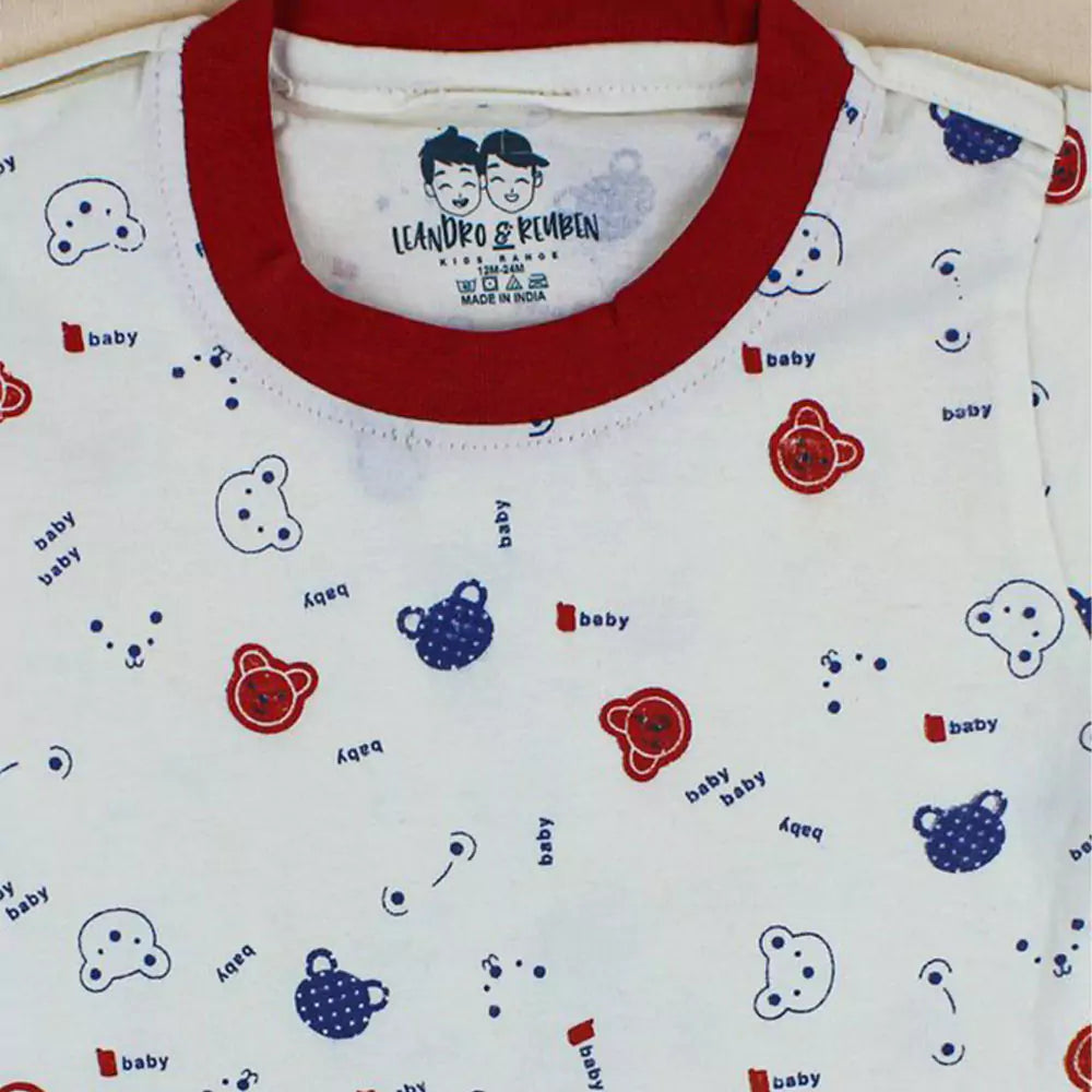 Kids Half Sleeve Denim Dungaree Dress Set with T-shirt for Baby Boys & Baby Girls 100% Cotton