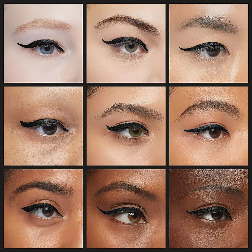 IBORA Gel Eyeliner Quick Drying Smudge Resistant Long Lasting 12 Hour Wear Precise Ultra Fine Black Waterproof (8 Gm)