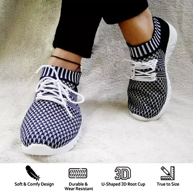 Women's Sports Running Shoes,Walking, Gym Casual Sneaker (Navy Blue)