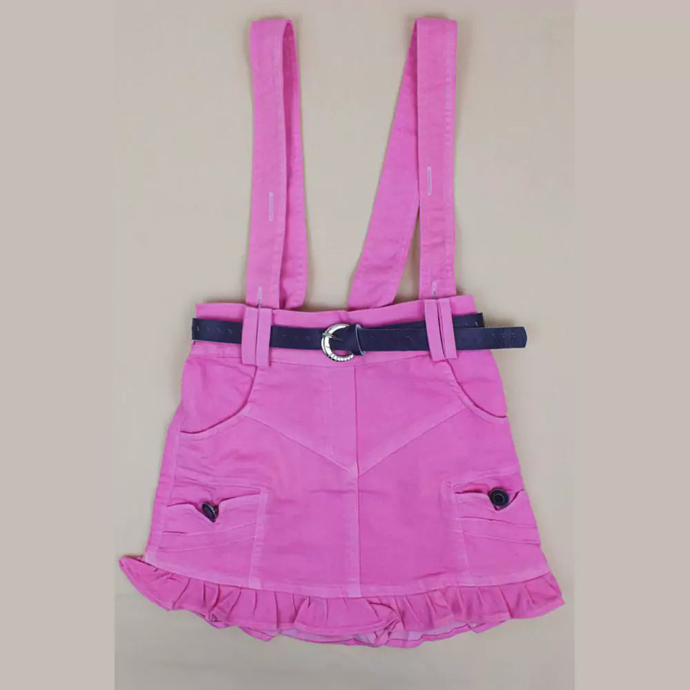 Baby Girls Outfits Dungaree Set for Kids (Pink & Navy)