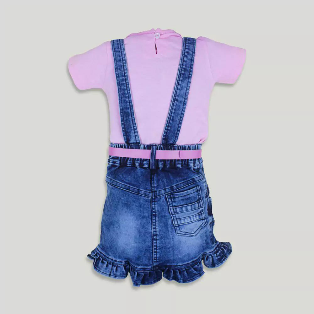 Baby Girls Outfits Unicorn Printed Navy Blue T-Shirt Tops Baba Suit