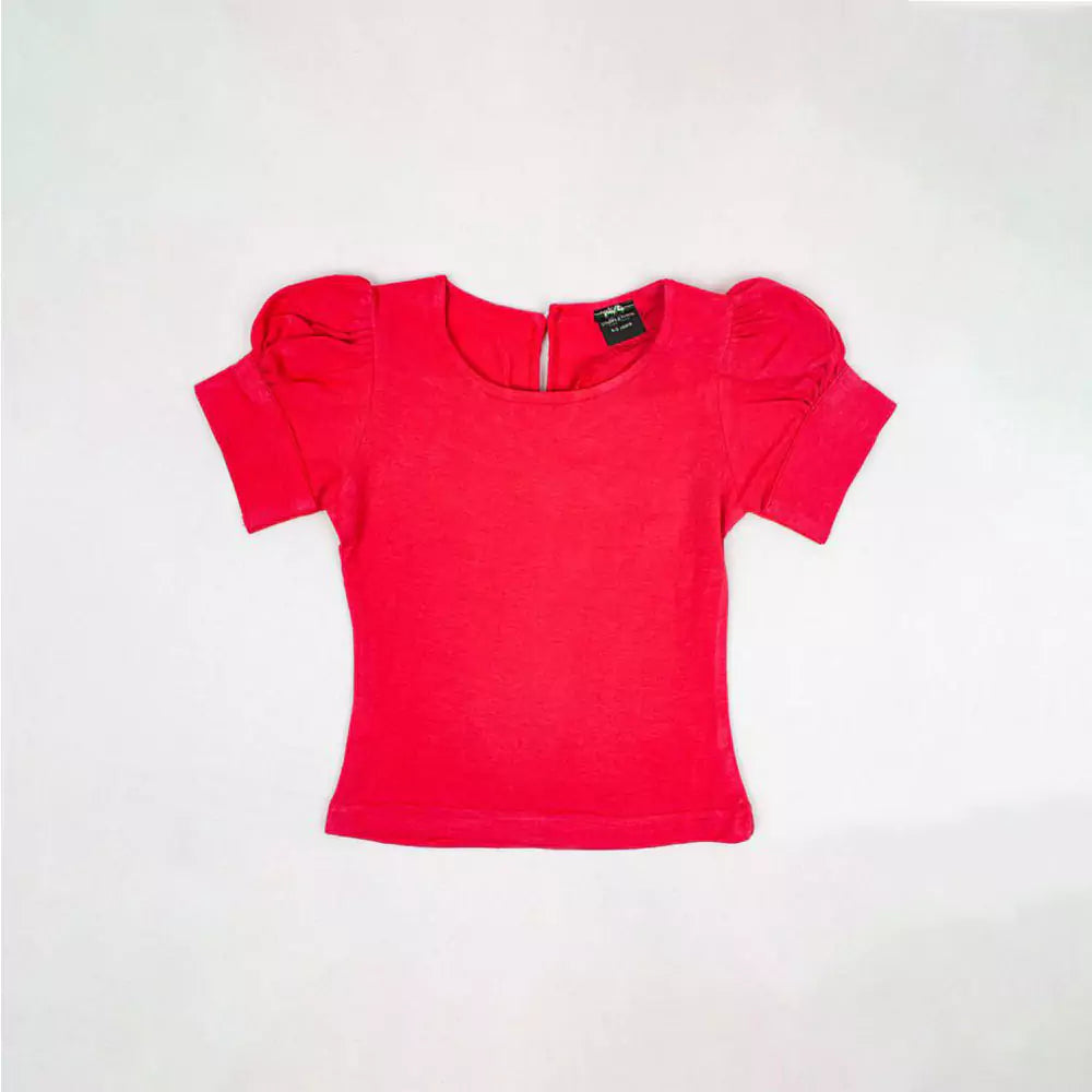 Baby Girls Outfits Unicorn Printed Red T-Shirt Tops Baba Suit (red & blue)