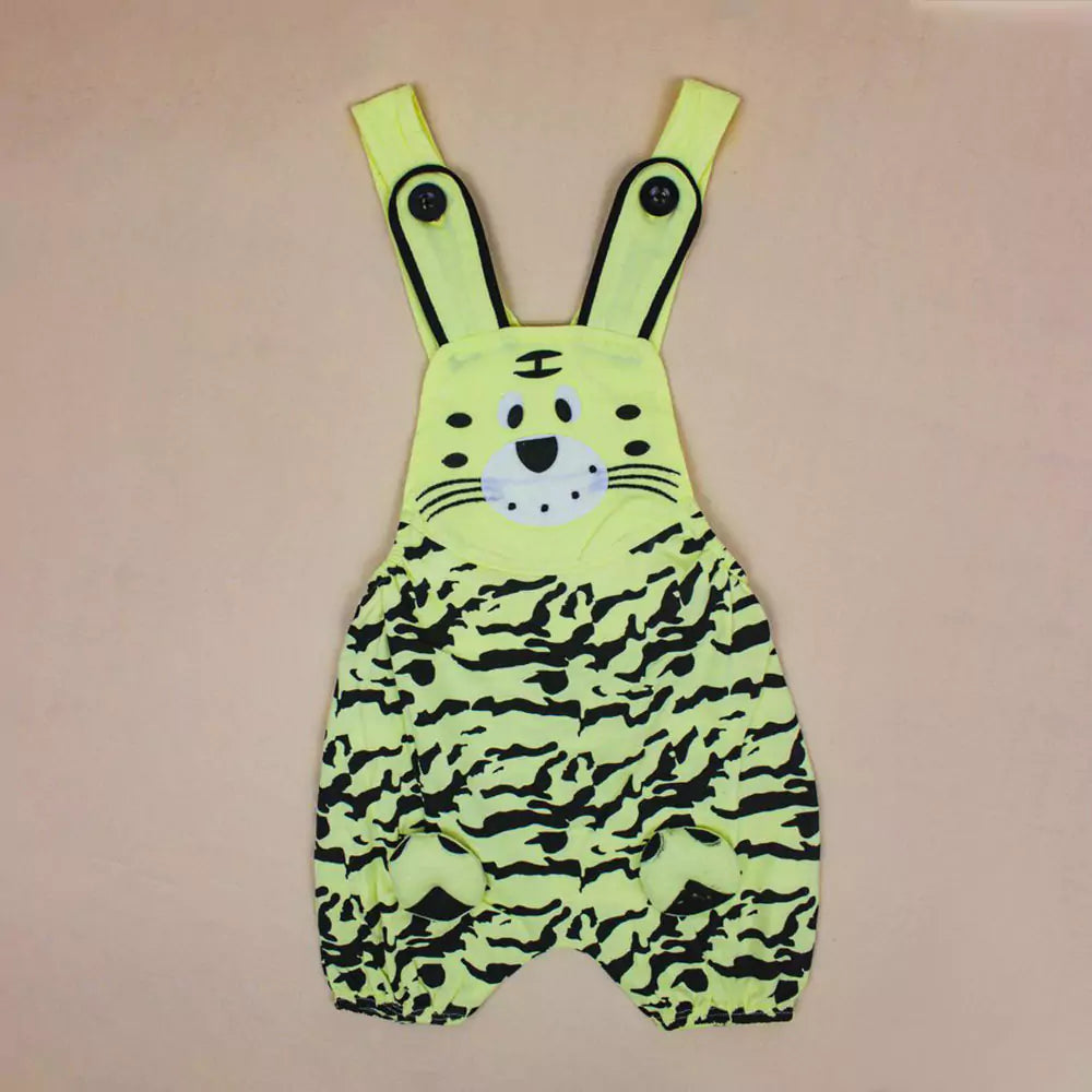 Baby Girls Outfits Unisex Animal Printed Mustard T-Shirt Tops (White & Yellow)