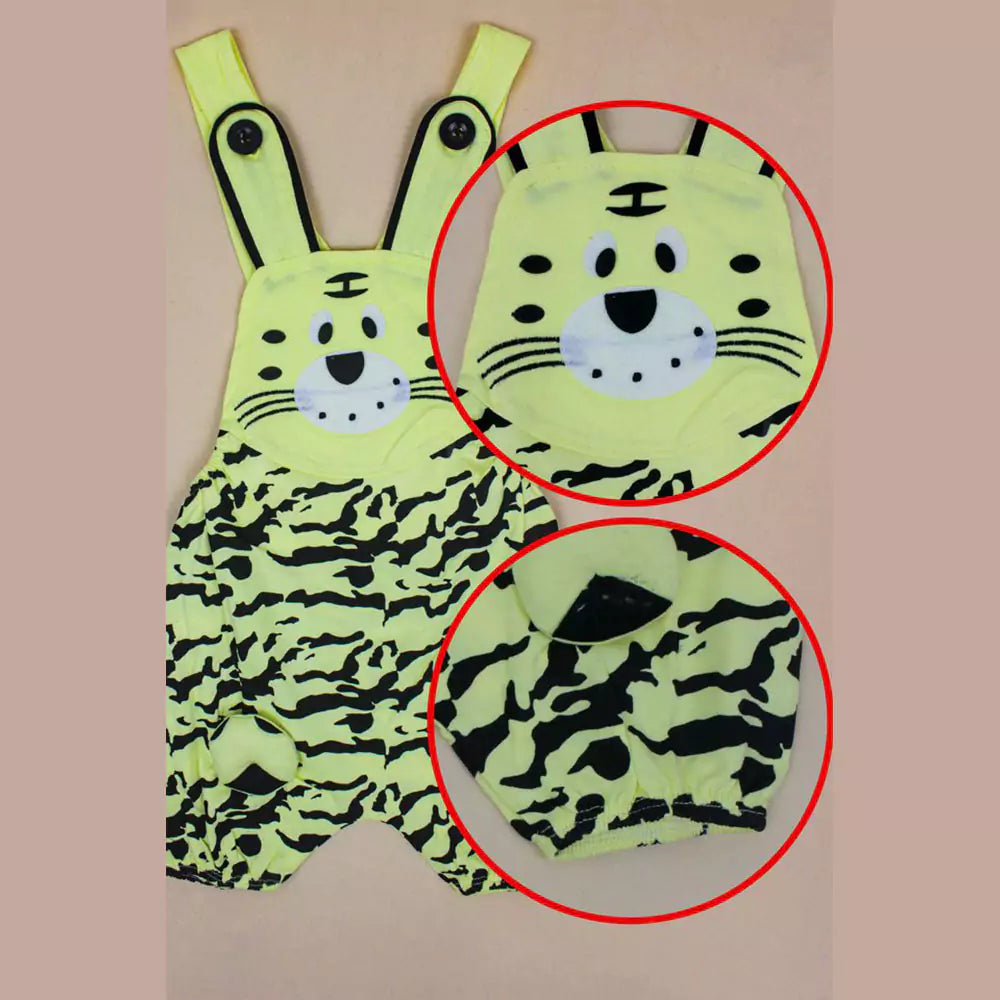 Baby Girls Outfits Unisex Animal Printed Mustard T-Shirt Tops (White & Yellow)